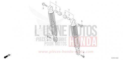 REAR CUSHION SH125ADP de 2023